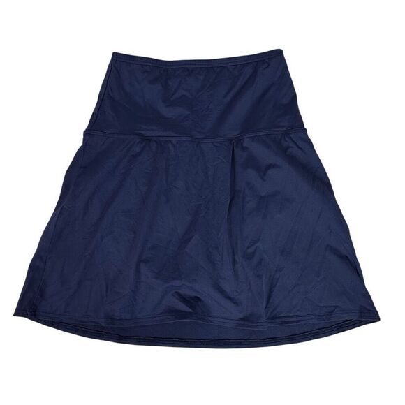 Lands’ End Black Tummy Control Ultra High Waist Modest Swim Skirt size 12 - Picture 4 of 8